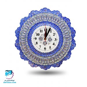ساعت دیواری مینا کاری با قطر30
